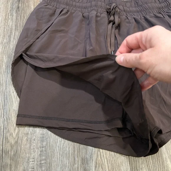 Buff Bunny Women’s Lifesaver Shorts - Dark Brown Size Medium - Picture 6 of 12